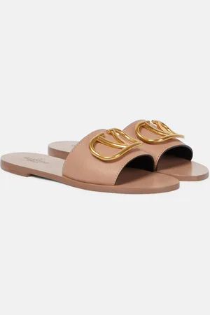 VALENTINO GARAVANI VLogo leather slides