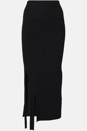 Victoria Beckham Satin midi skirt