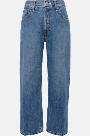 RE/DONE Loose Crop high-rise straight jeans