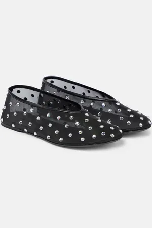 Khaite Marcy crystal-embellished ballet flats