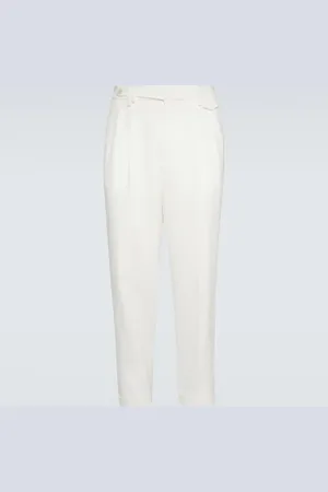 Brunello Cucinelli Cotton twill crÃªpe straight pants