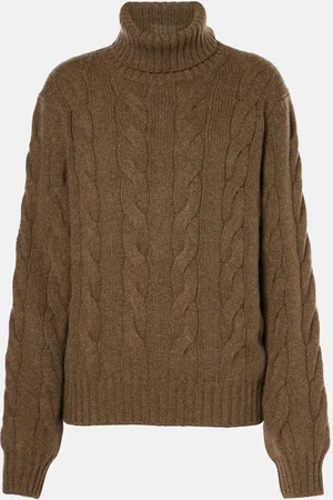 Loro Piana Napier cable-knit cashmere turtleneck sweater