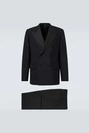 Loro Piana Double-breasted wool and silk suit