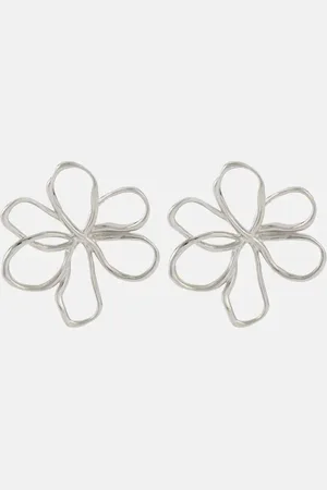 Oscar de la Renta Threaded Flower Small earrings