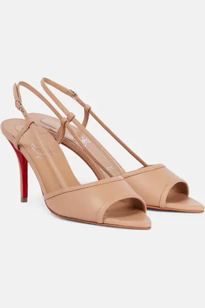 Christian Louboutin Miss Z 80 patent leather slingback pumps