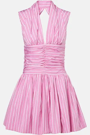 Patou Bloomer striped cotton minidress