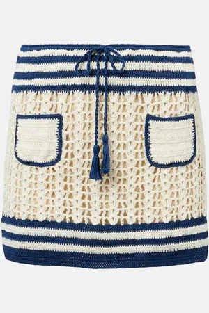 ANNA KOSTUROVA Gabrielle crochet cotton miniskirt
