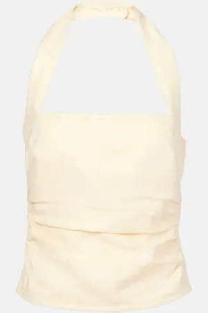SIR Jerry ruched linen top