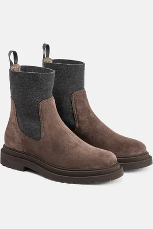 Brunello Cucinelli Suede ankle boots