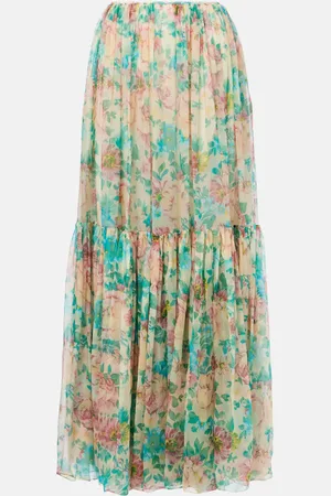Chloé ChloÃ© Floral silk mousseline maxi skirt