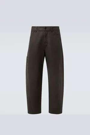 LEMAIRE Twisted coated barrel-leg jeans