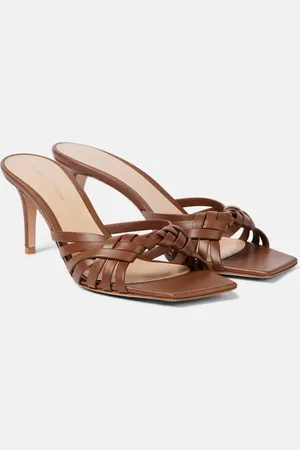 Gianvito Rossi Vyna 70 metallic leather mules