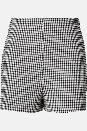 Rohe RÃ³he High-rise gingham shorts