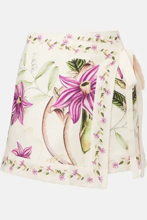 Agua by Agua Bendita Luna printed linen beach cover-up