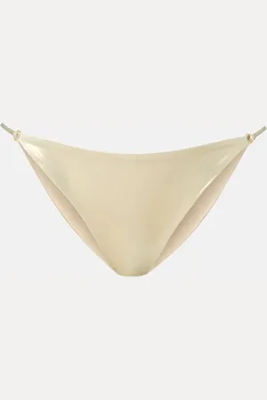 Jade Swim Aria metallic bikini bottoms