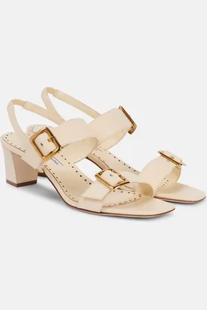 Manolo Blahnik Thalitsli 50 leather slingback sandals