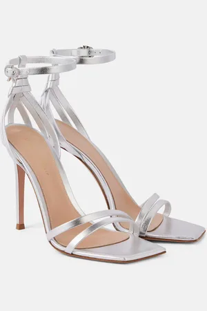 Gianvito Rossi 105 metallic leather sandals