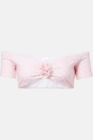 Bananhot Stefani polka-dot crop top
