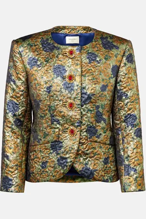 Saint Laurent Floral jacquard jacket