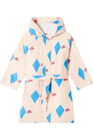 Jelly Mallow Diamond Bird printed terry robe