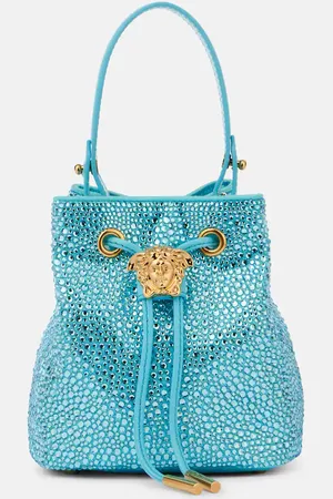 VERSACE La Medusa Medium embellished bucket bag