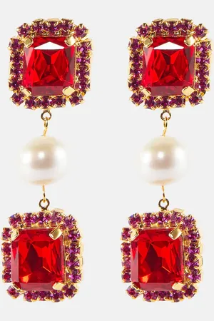 MAGDA BUTRYM Crystal-embellished earrings
