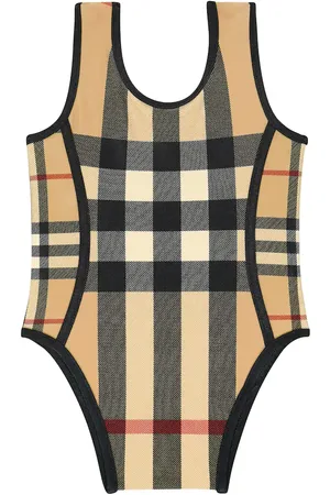 Burberry Baby checked swimsuit