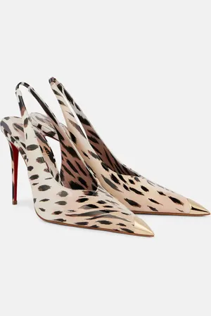 Christian Louboutin Katissima patent leather slingback pumps