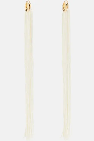 Jil Sander Fringed hoop earrings