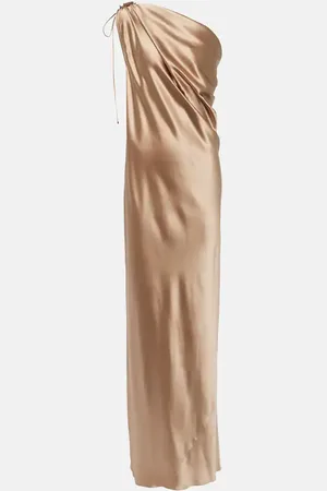 Max Mara Opera one-shoulder silk satin gown