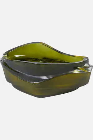 Zaha Hadid Design Plex set of 2 crystal decorative trays