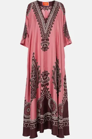 La DoubleJ Muumuu printed silk twill kaftan