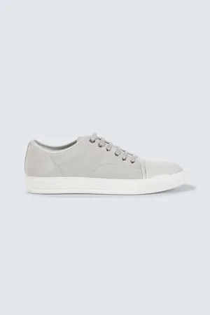 Lanvin DBB1 leather-trimmed suede sneakers