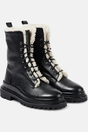 Isabel Marant Ghiso shearling-lined leather combat boots
