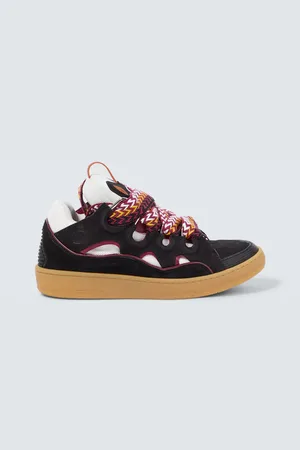 Lanvin Curb suede sneakers