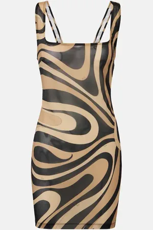 Puccini Marmo mesh minidress