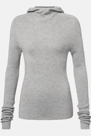 The Frankie Shop Danae hooded ribbed-knit top