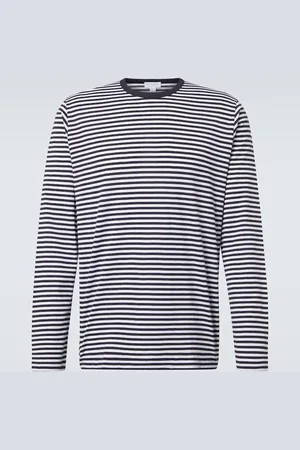Sunspel Striped cotton T-shirr