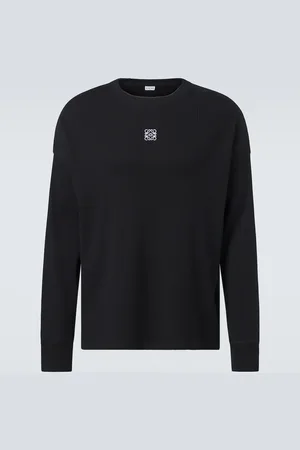Loewe Anagram ribbed-knit cotton T-shirt