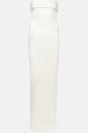 Ilkyaz Ozel Bridal Rhea satin strapless gown