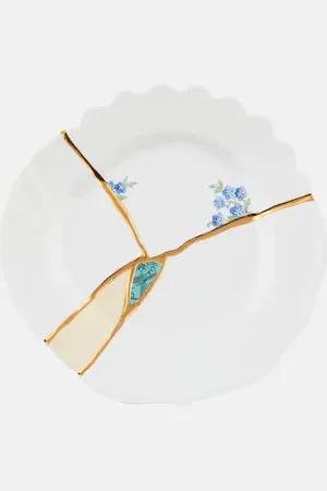 SELETTI Kintsugi dessert plate by Marcantonio Raimondi Malerba