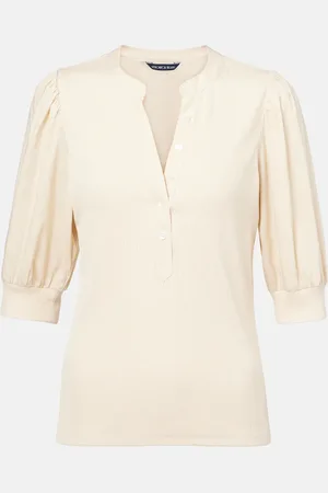 VERONICA BEARD Coralee cotton-blend top
