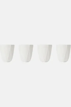 Zaha Hadid Design Folio set of 4 bone china vessels
