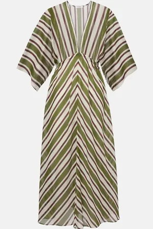 ERES Summer striped cotton voile kaftan
