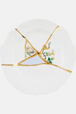 SELETTI Kintsugi dessert plate by Marcantonio Raimondi Malerba