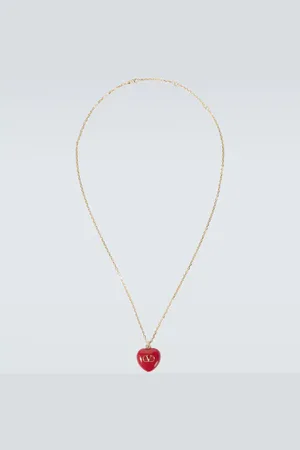 VALENTINO GARAVANI Coeur Royal VLogo pendant necklace