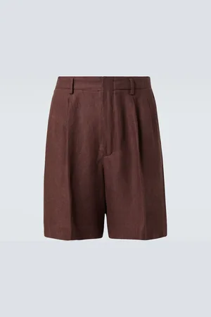 Loro Piana Joetsu flax Bermuda shorts
