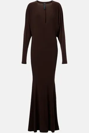 Norma Kamali Draped jersey gown