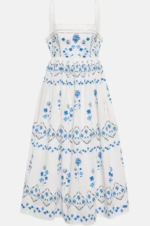 Agua by Agua Bendita Barbara Ventura floral midi dress