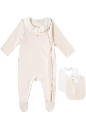 Chloé ChloÃ© Kids Baby cotton romper and bib set